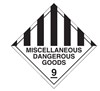 DANGEROUS GOODS LABELS  MISC DANGEROUS GOODS 9 ROLL1000