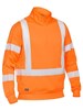 BISLEY X TAPED HI VIS 14 ZIP PULLOVER