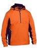 BISLEY WOMENS HI VIS LIQUID REPELLENT FLEECE HOODIE