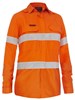 BISLEY WOMENS APEX 185 WOMENS TAPED HI VIS RIPSTOP FR VENTED SHIRT