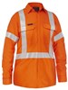 BISLEY WOMENS APEX 185 X TAPED BIOMOTION HI VIS FR RIPSTOP VENTED SHIRT