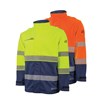 BOOL HI VIS PPE2 SOFTSHELL JACKET WITH SEGMENTED FR REFLECTIVE TAPE