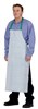 LEATHER APRON WEBBING BELT  PLASTIC SIDE CLIPS 70 X 107CM GREY