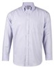 BENCHMARK MENS DOT CONTRAST COTTON LONG SLEEVE SHIRT