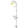 PRATT COMBINATION SHOWER WITH EYE WASH BOWL  FOOT TREADLE