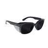 BOLLE STKS 410 PLATINUM SAFETY GLASSES SMOKE LENS WITH BLACK GLOSS FRAME