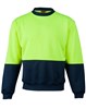 AIW HI VIS 2 TONE CREW NECK SWEATER