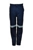 BOCINI UNISEX ADULTS COTTON DRILL WORK PANTS WITH REFLECTIVE TAPE 
