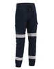 AIW UNISEX COTTON STRETCH DRILL CUFFED WORK PANTS WITH TAPE