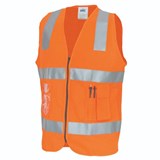 DNC SAFETY VEST WITH ZIPPER TAPED