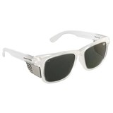 FRONTSIDE SAFETY GLASSES POLARISED SMOKE LENS WITH CLEAR FRAME