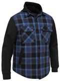 BISLEY CONTRAST CHECK HOODED SHIRT