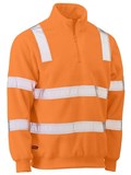 BISLEY TAPED HI VIS RAIL POLAR FLEECE JUMPER