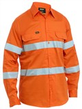 BISLEY TAPED HI VIS COOL LIGHTWEIGHT DRILL SHIRT