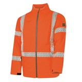 BOOL HI VIS FR SOFTSHELL JACKET WITH SEGMENTED FR TAPE