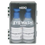 MEDIQ EYEWASH STATION ENCLOSED PLASTIC CABINET