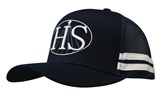 AMERICAN PREMIUM TWILLMESH DEEP FIT TRUCKER CAP WITH STRIPES