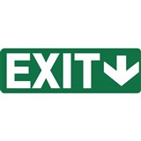 EXIT DOWN SIGN