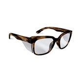 BOLLE STKS 410 PLATINUM SAFETY GLASSES CLEAR LENS WITH BROWN TORTOISE FRAME