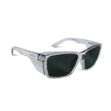 BOLLE STKS 420 SAFETY GLASSES POLARISED SMOKE LENS WITH CLEAR FRAME