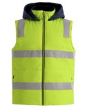 AIW UNISEX HI VIS TAPED HOODED PUFFER VEST